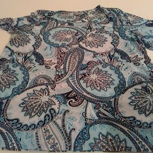 Blue Paisley Summer Top!